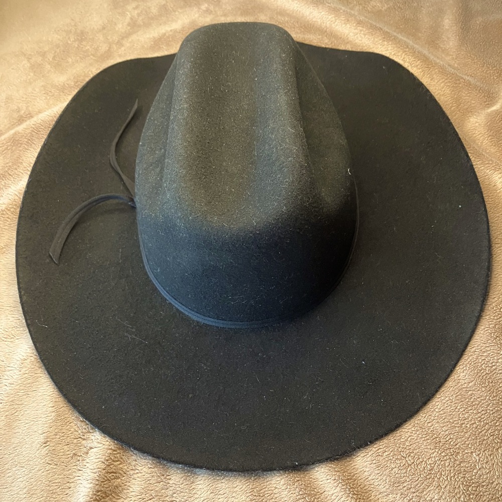 Vintage Bradford western black felt cowboy hat